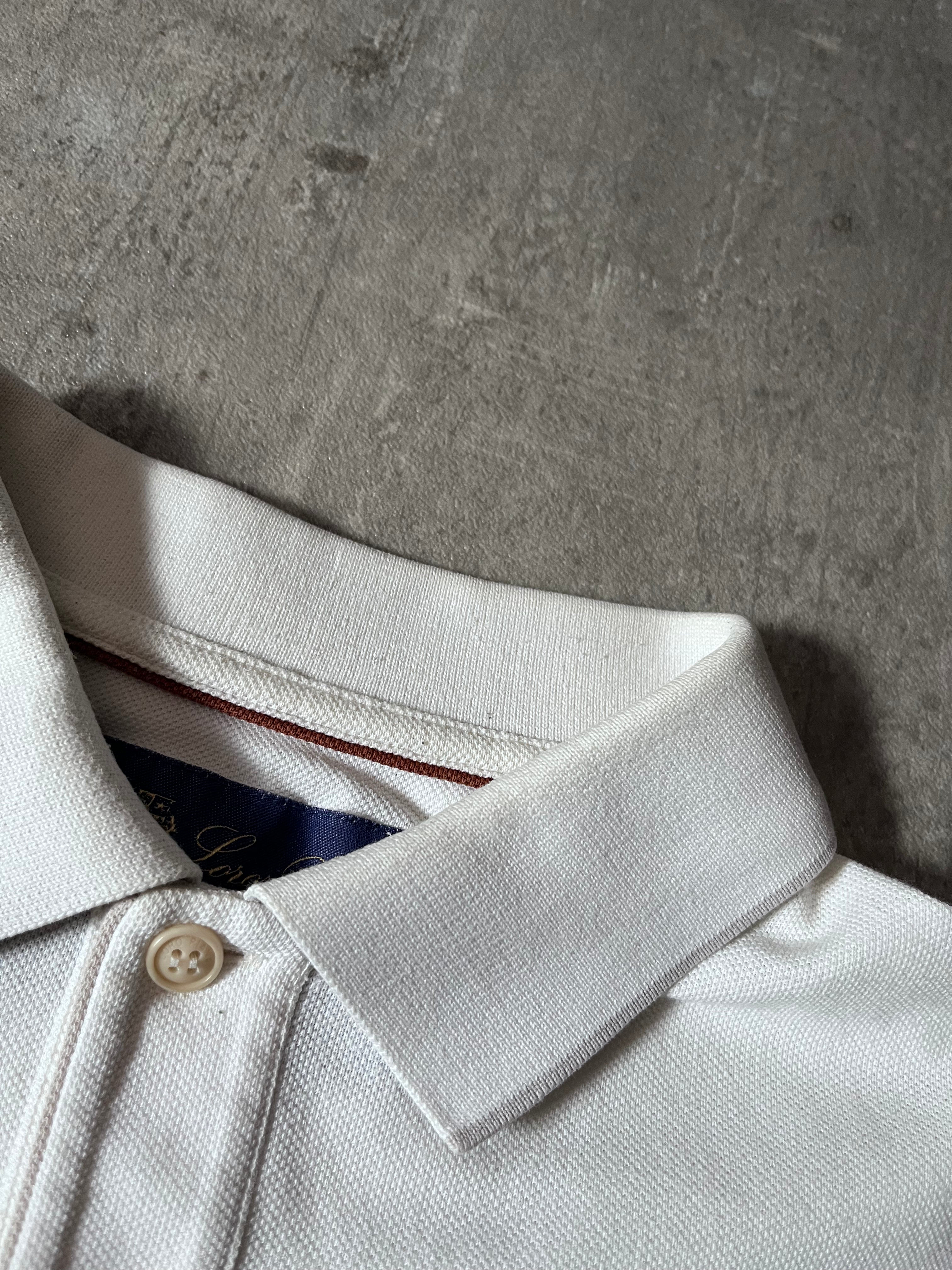 Loro Piana Pocket Regatta Cotton Polo T-shirt White Men - XL