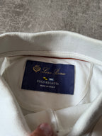 Loro Piana Pocket Regatta Cotton Polo T-shirt White Men - XL