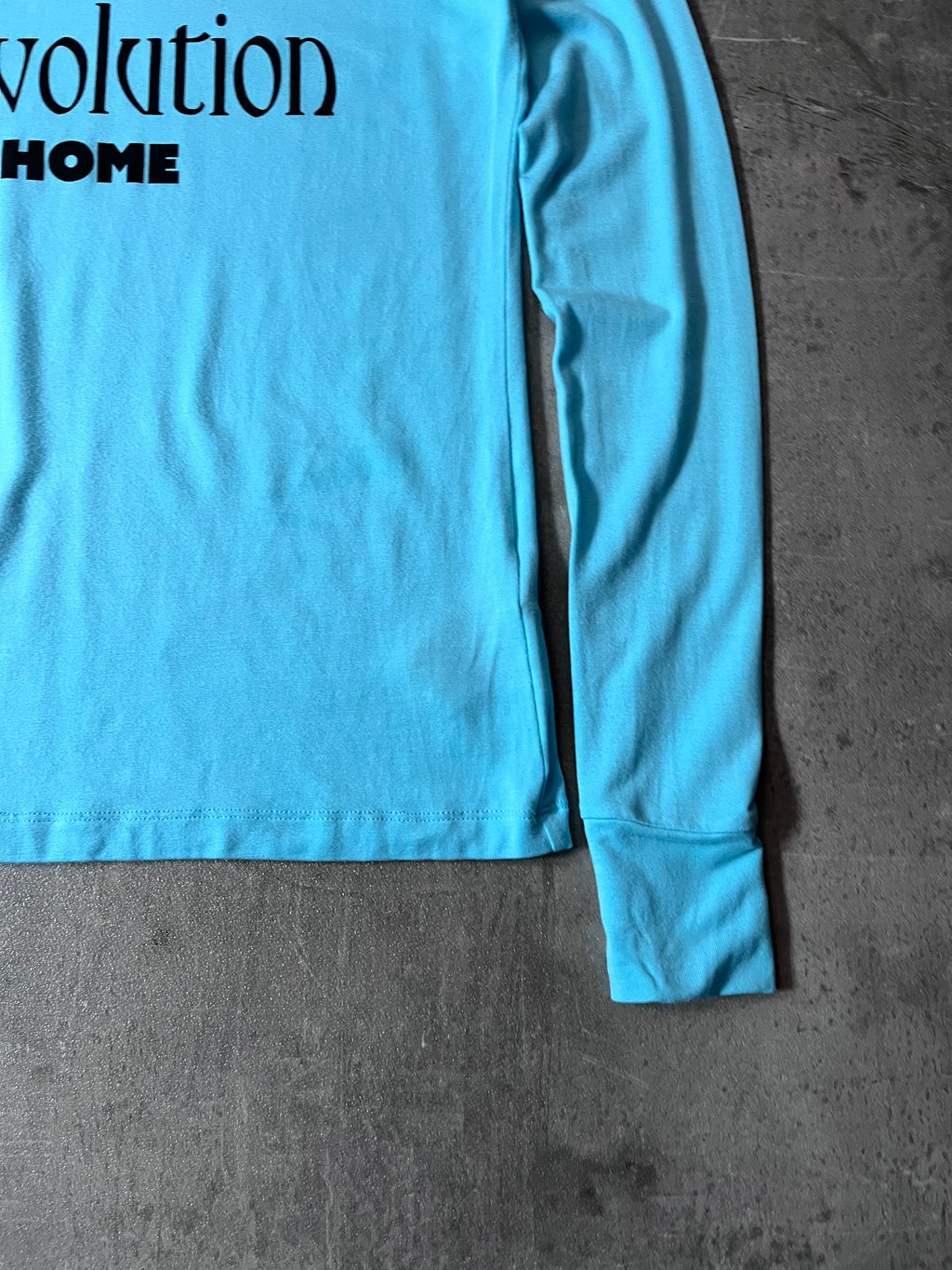 S/S 2021 Raf Simons "Children of the Revolution" Turtleneck Long Sleeve Blue Men - XS