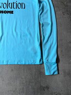 S/S 2021 Raf Simons "Children of the Revolution" Turtleneck Long Sleeve Blue Men - XS