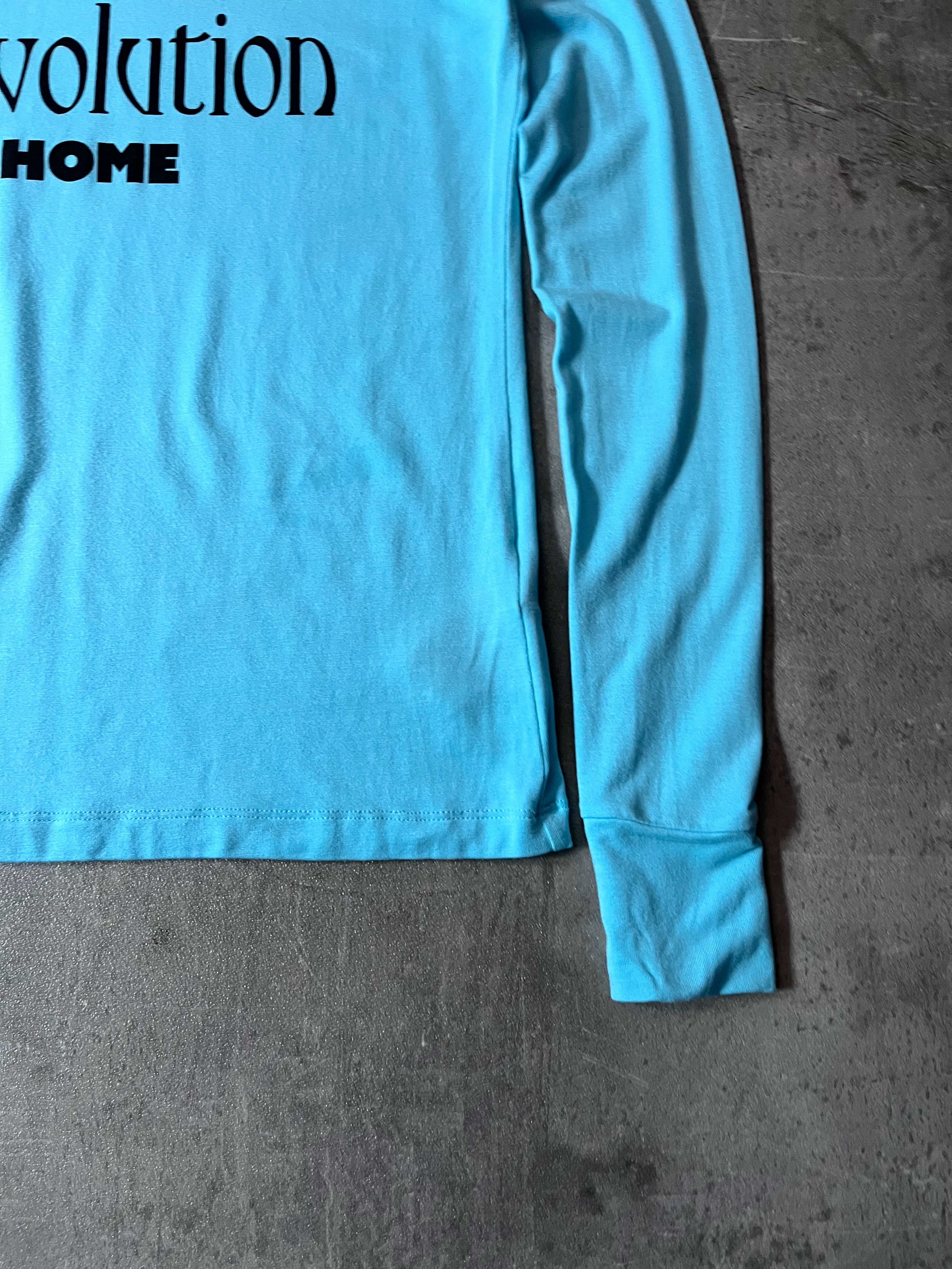 S/S 2021 Raf Simons "Children of the Revolution" Turtleneck Long Sleeve Blue Men - XS