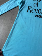 S/S 2021 Raf Simons "Children of the Revolution" Turtleneck Long Sleeve Blue Men - XS