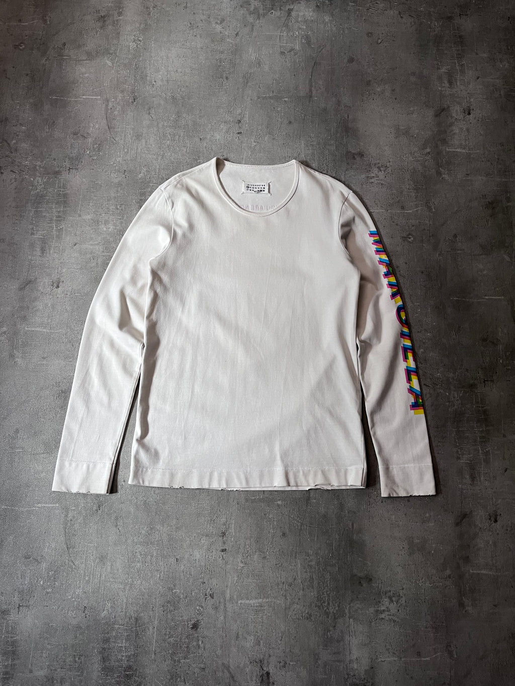 S/S 2019 Maison Margiela "You Are Not Powerless" Long Sleeve White Men - S