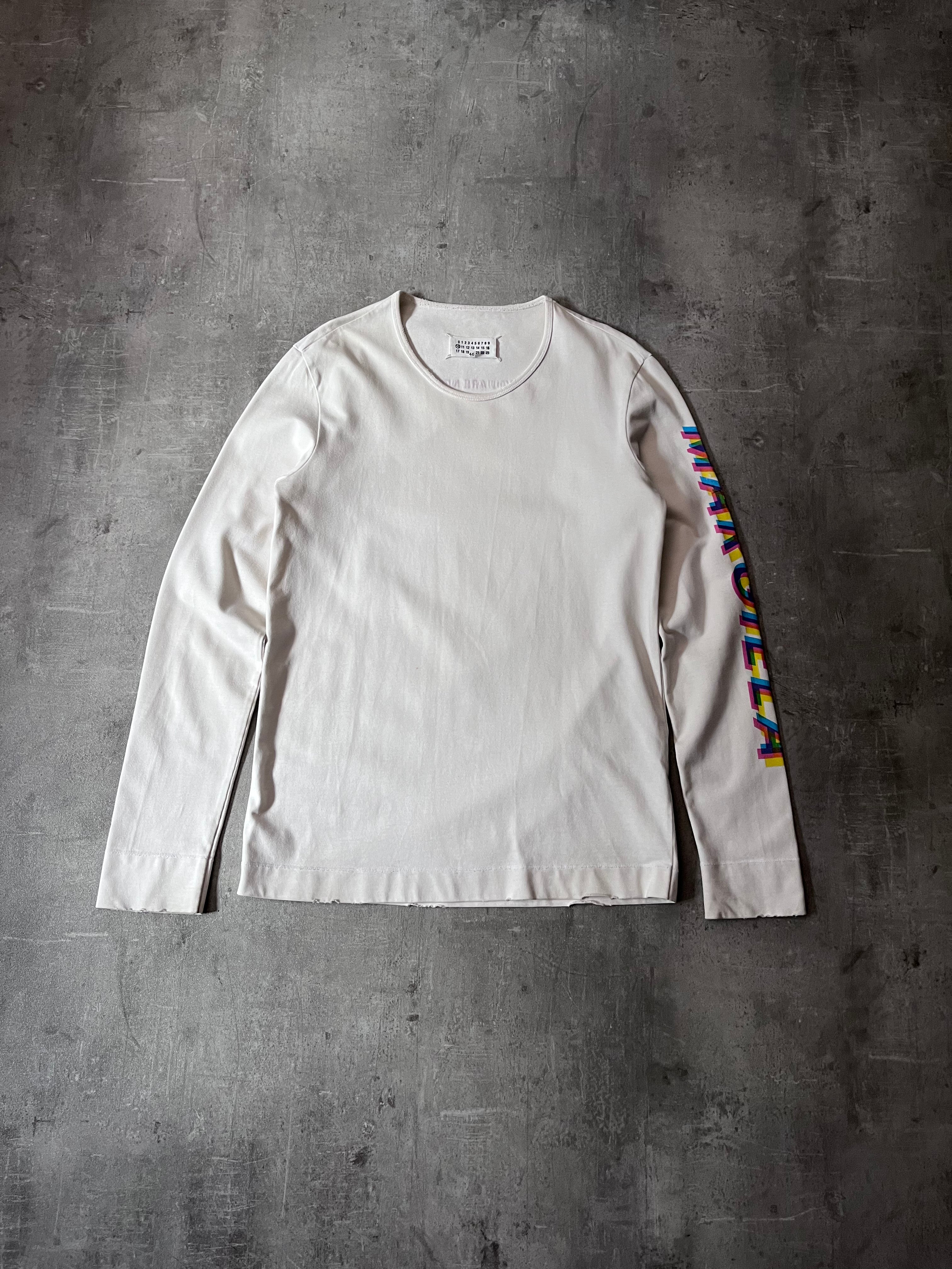 S/S 2019 Maison Margiela "You Are Not Powerless" Long Sleeve White Men - S