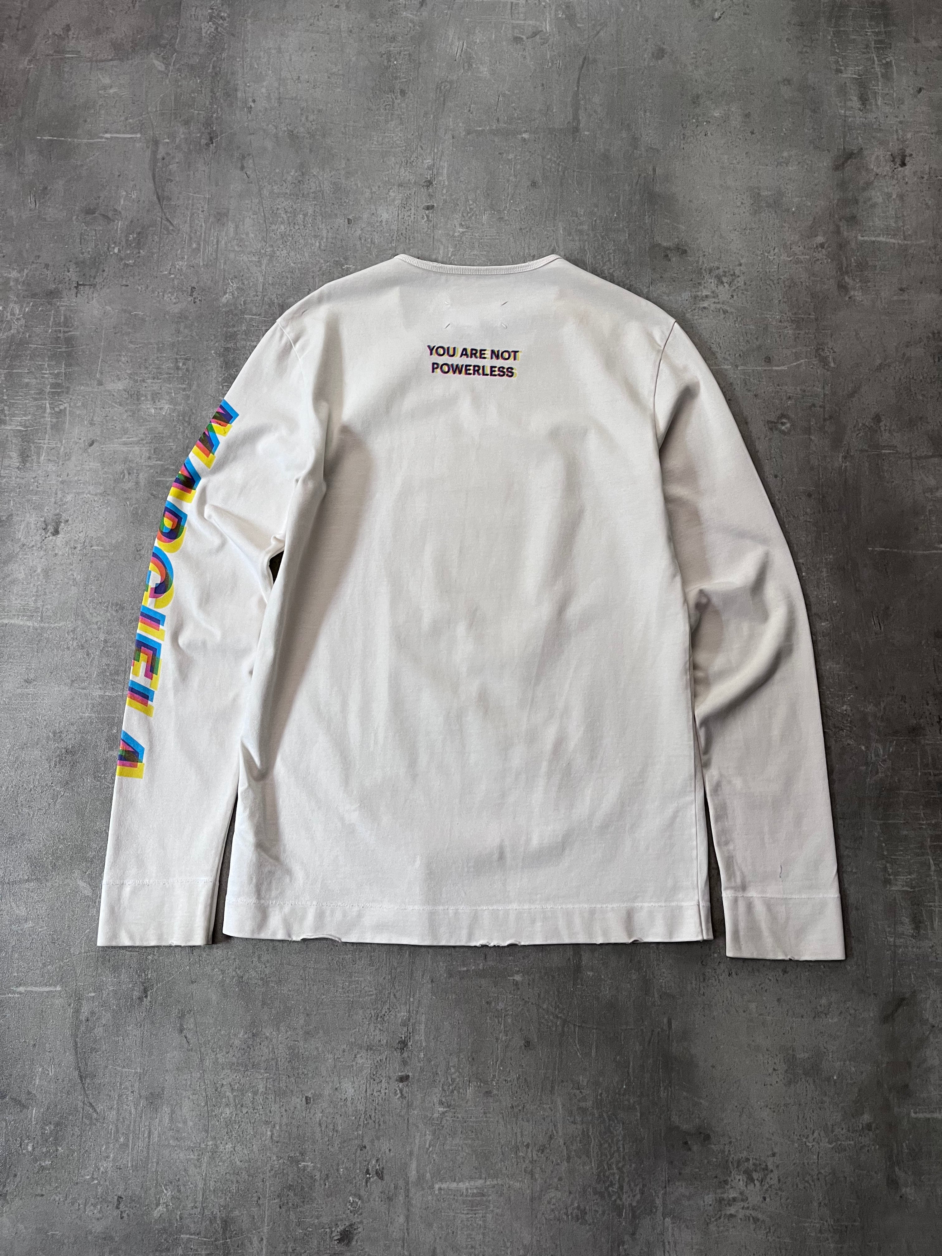 S/S 2019 Maison Margiela "You Are Not Powerless" Long Sleeve White Men - S
