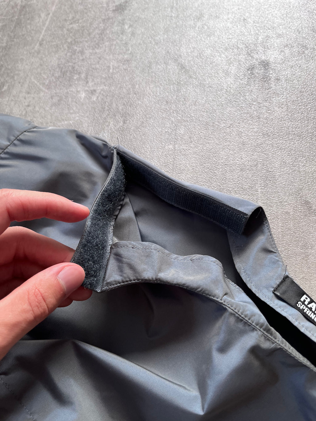 S/S 2008 Raf Simons Pulling Nylon T-shirt Grey Men - L