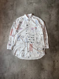 F/W 2019 Vetements Receipt All Over Print Shirt White Men - M