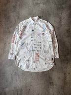 F/W 2019 Vetements Receipt All Over Print Shirt White Men - M
