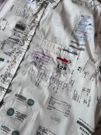 F/W 2019 Vetements Receipt All Over Print Shirt White Men - M