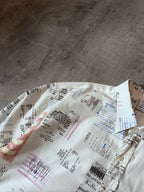 F/W 2019 Vetements Receipt All Over Print Shirt White Men - M