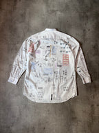 F/W 2019 Vetements Receipt All Over Print Shirt White Men - M