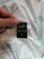 F/W 2019 Vetements Receipt All Over Print Shirt White Men - M