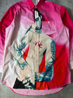 F/W 2018 Vetements Marilyn Manson All Over Print Shirt Pink Men - L