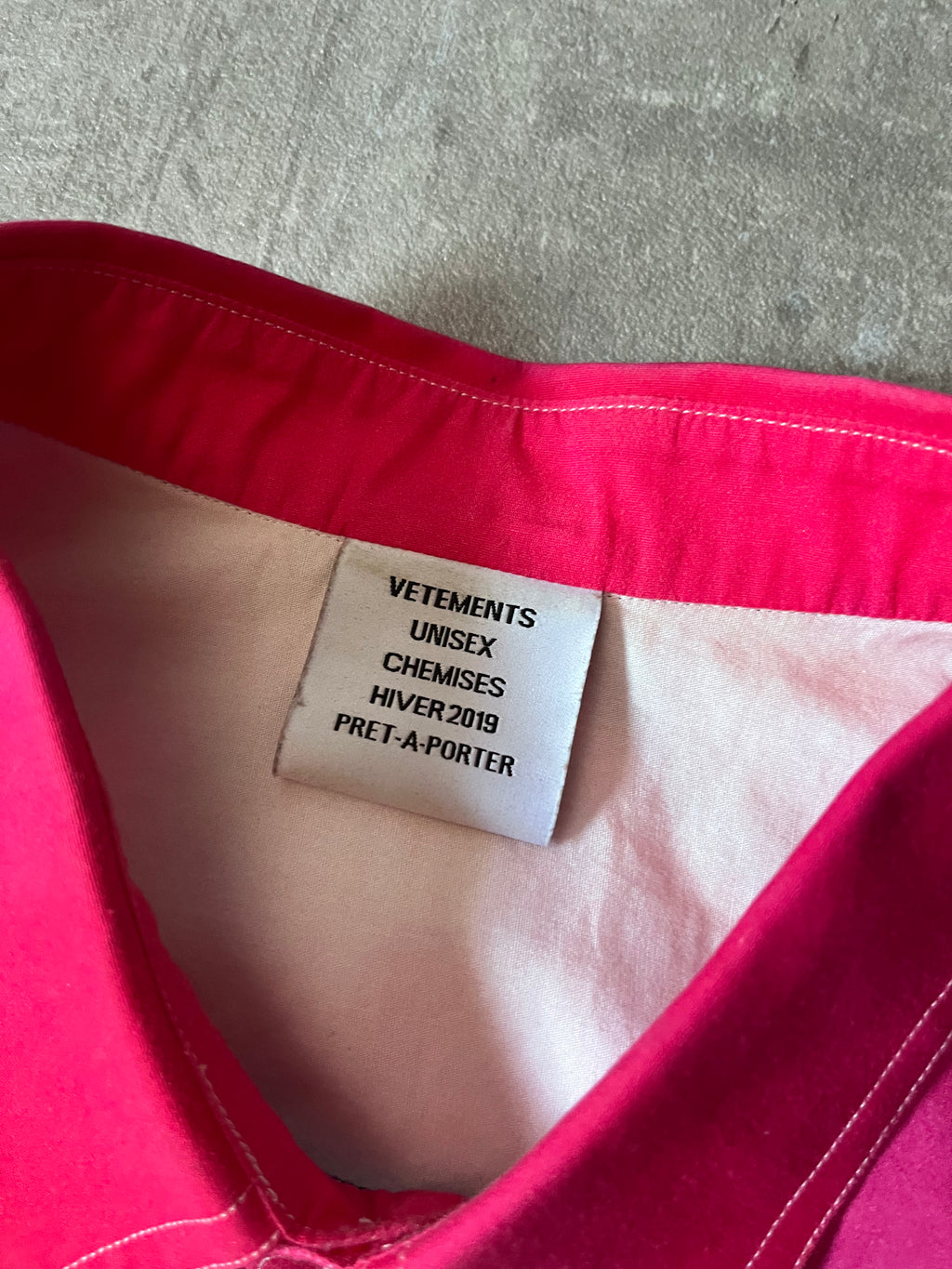 F/W 2018 Vetements Marilyn Manson All Over Print Shirt Pink Men - L