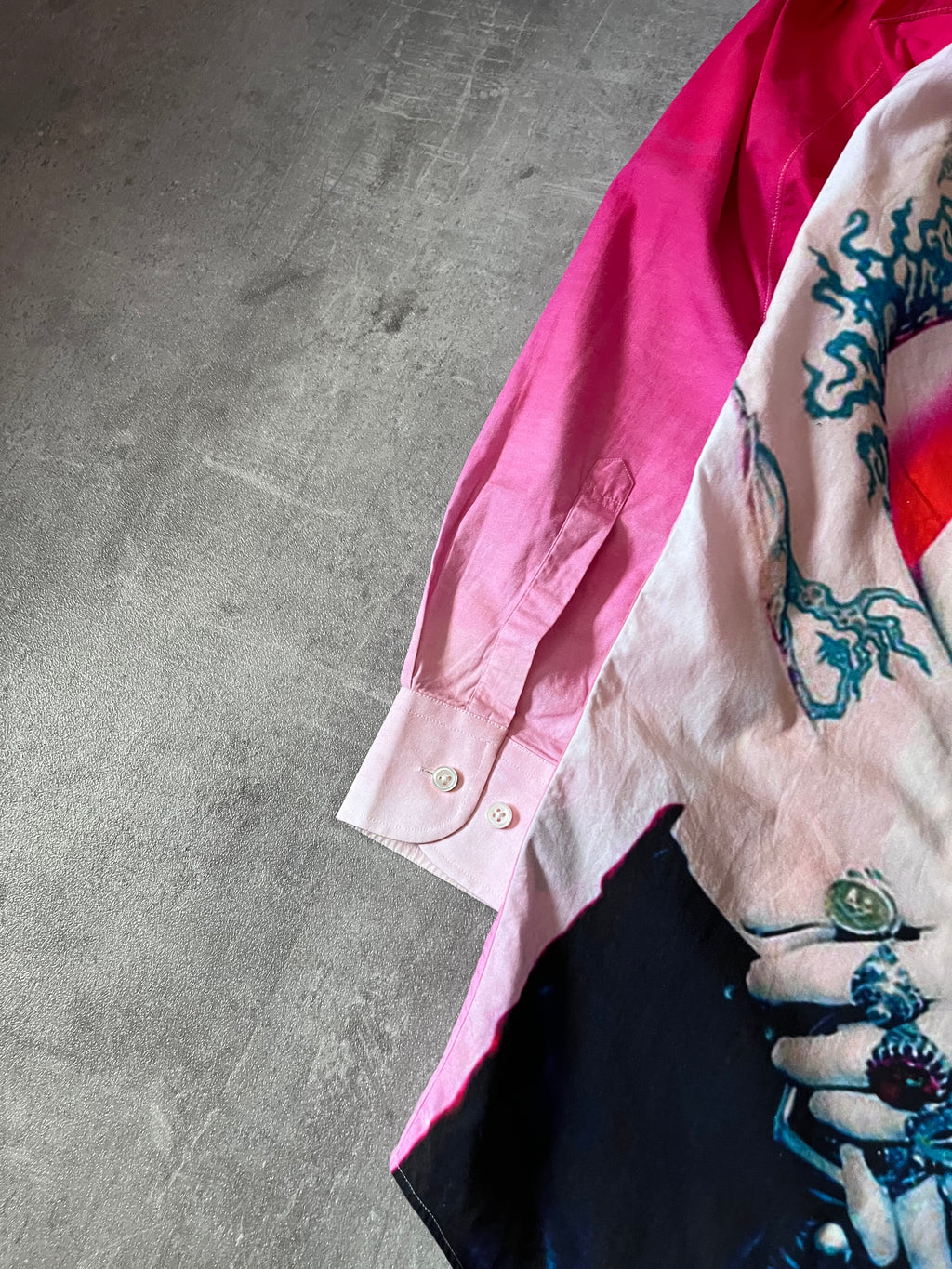 F/W 2018 Vetements Marilyn Manson All Over Print Shirt Pink Men - L