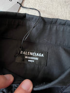 F/W 2021 Balenciaga Recycling Eco Logo Print Shirt Black Men - M