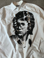 S/S 2021 Raf Simons Portrait With Ruffles Shirt White Men - S
