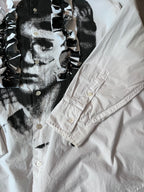 S/S 2021 Raf Simons Portrait With Ruffles Shirt White Men - S