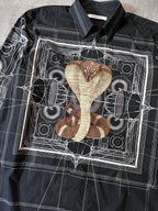 F/W 2016 Givenchy by Riccardo Tisci Cobra All Over Print Shirt Black Men -L