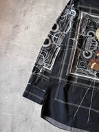 F/W 2016 Givenchy by Riccardo Tisci Cobra All Over Print Shirt Black Men -L