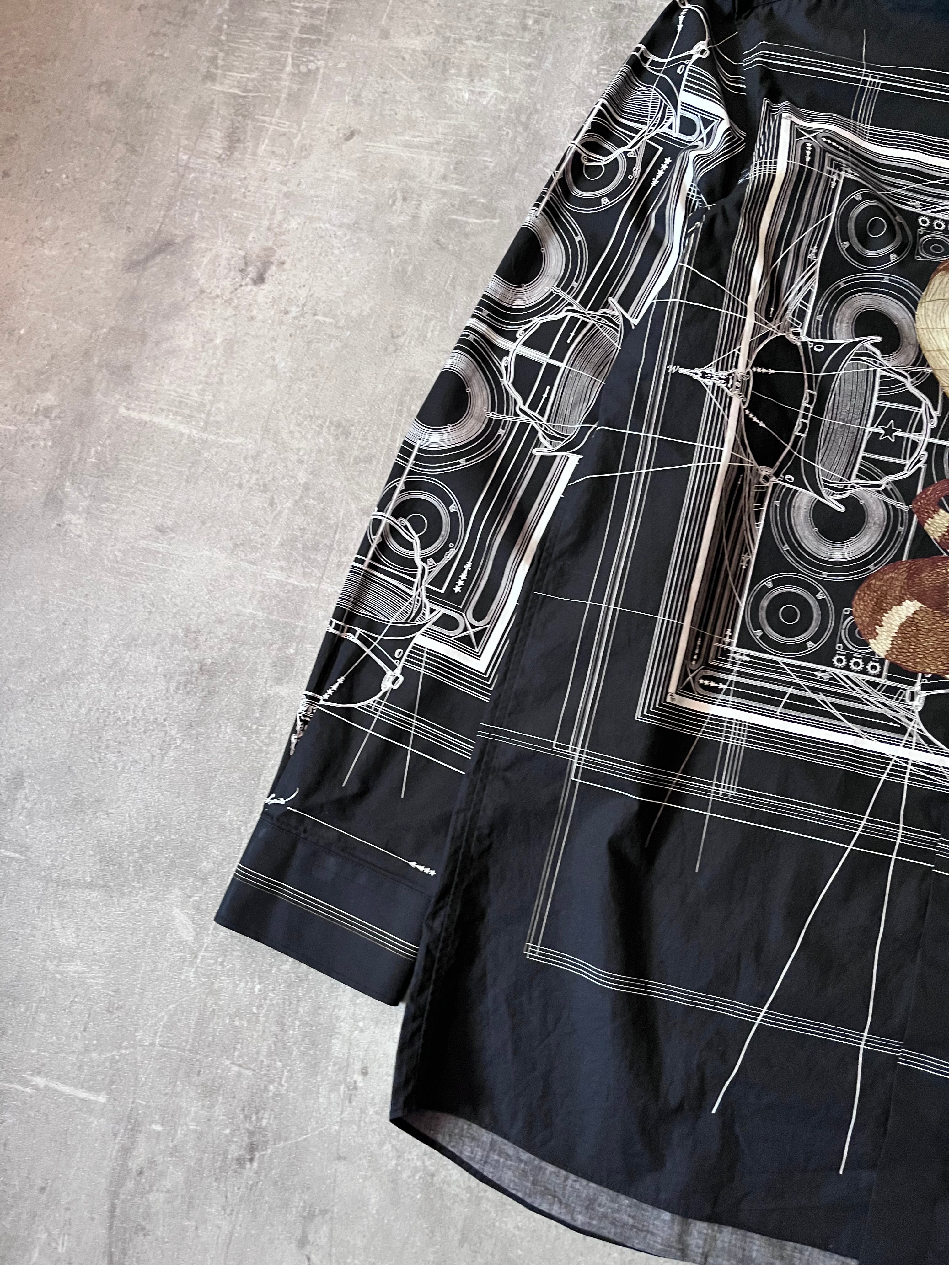F/W 2016 Givenchy by Riccardo Tisci Cobra All Over Print Shirt Black Men -L