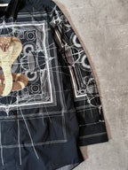 F/W 2016 Givenchy by Riccardo Tisci Cobra All Over Print Shirt Black Men -L