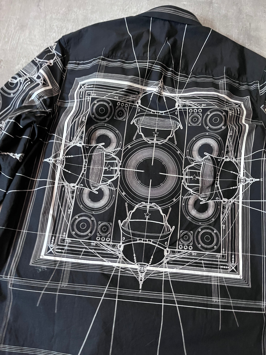 F/W 2016 Givenchy by Riccardo Tisci Cobra All Over Print Shirt Black Men -L