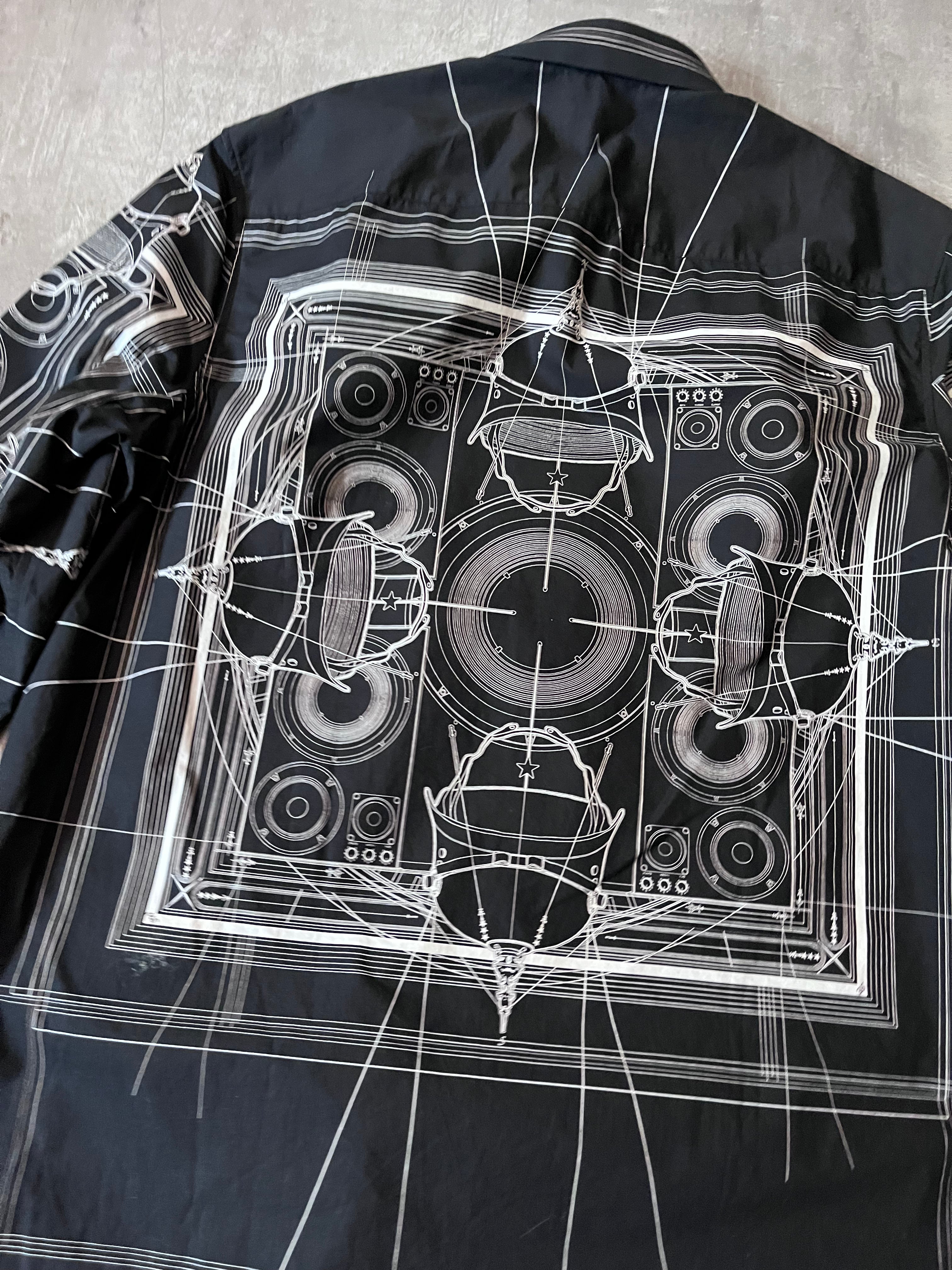 F/W 2016 Givenchy by Riccardo Tisci Cobra All Over Print Shirt Black Men -L