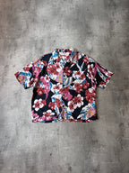 S/S 2019 Saint Laurent Paris Hawaiian Floral Short Sleeve Shirt Multicolor Men - XL