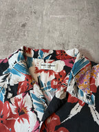 S/S 2019 Saint Laurent Paris Hawaiian Floral Short Sleeve Shirt Multicolor Men - XL