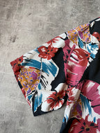 S/S 2019 Saint Laurent Paris Hawaiian Floral Short Sleeve Shirt Multicolor Men - XL