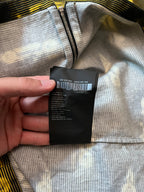 S/S 2015 Prada Racing All Over Print Light Jacket Zip Shirt Black Yellow Men - XL