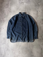 F/W 1998 Stone Island Denim Shirt Navy Men - L