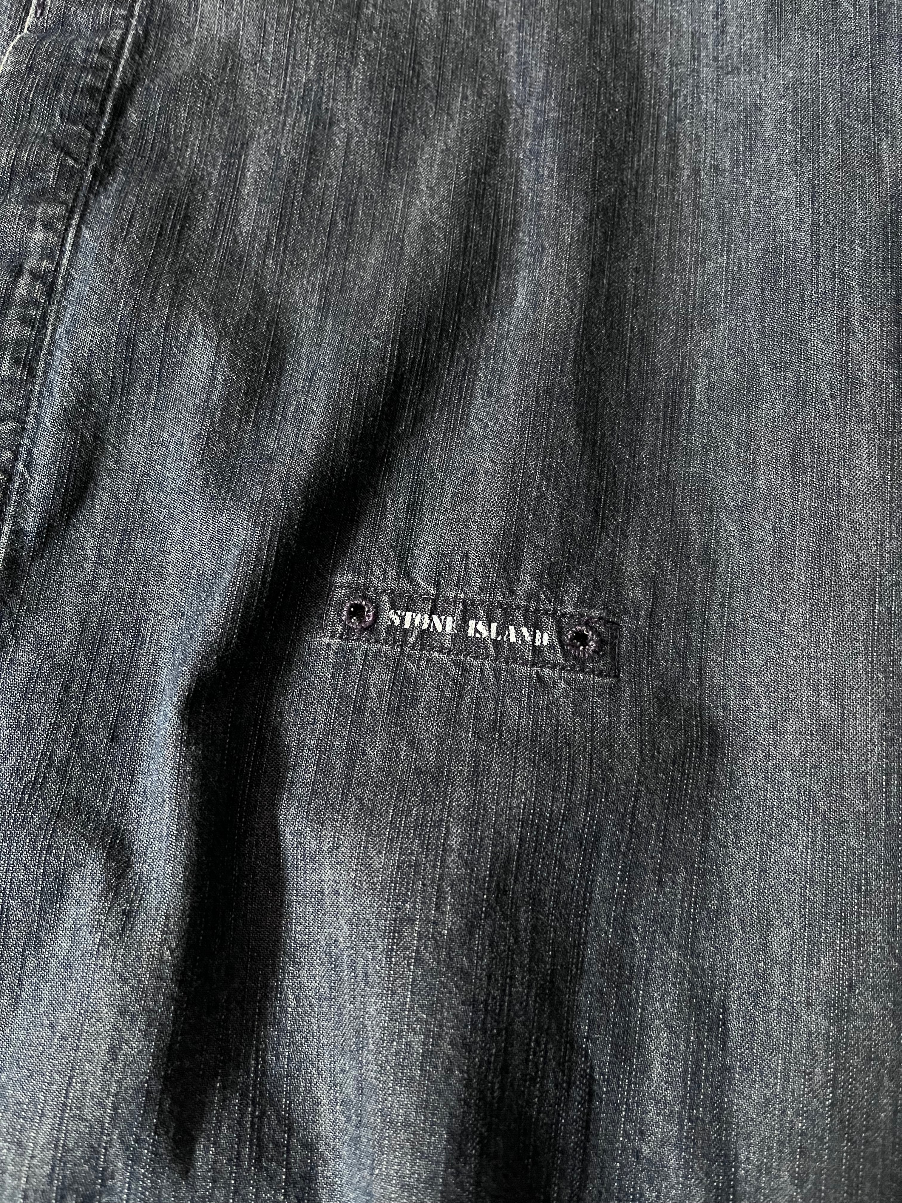F/W 1998 Stone Island Denim Shirt Navy Men - L