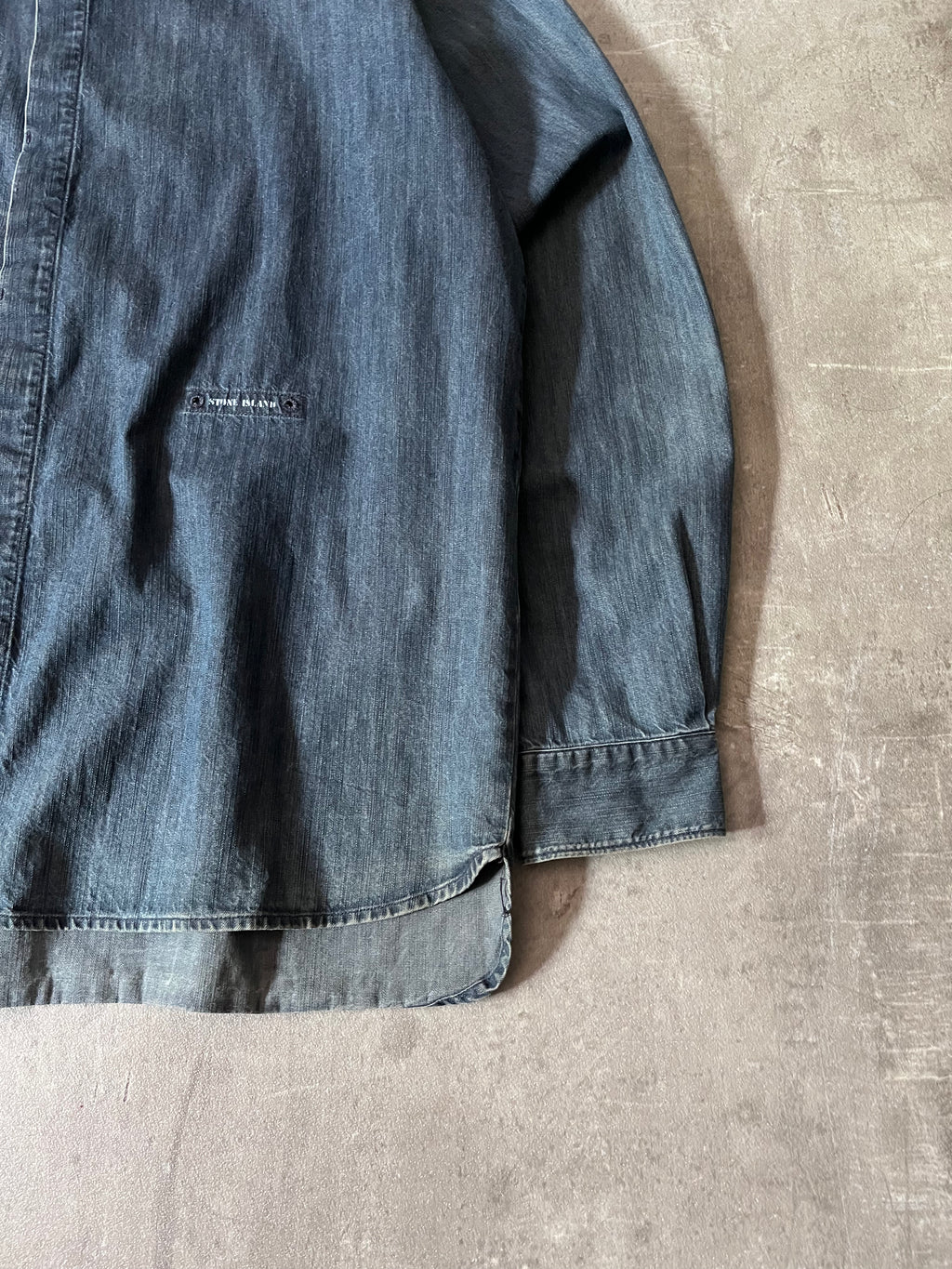 F/W 1998 Stone Island Denim Shirt Navy Men - L