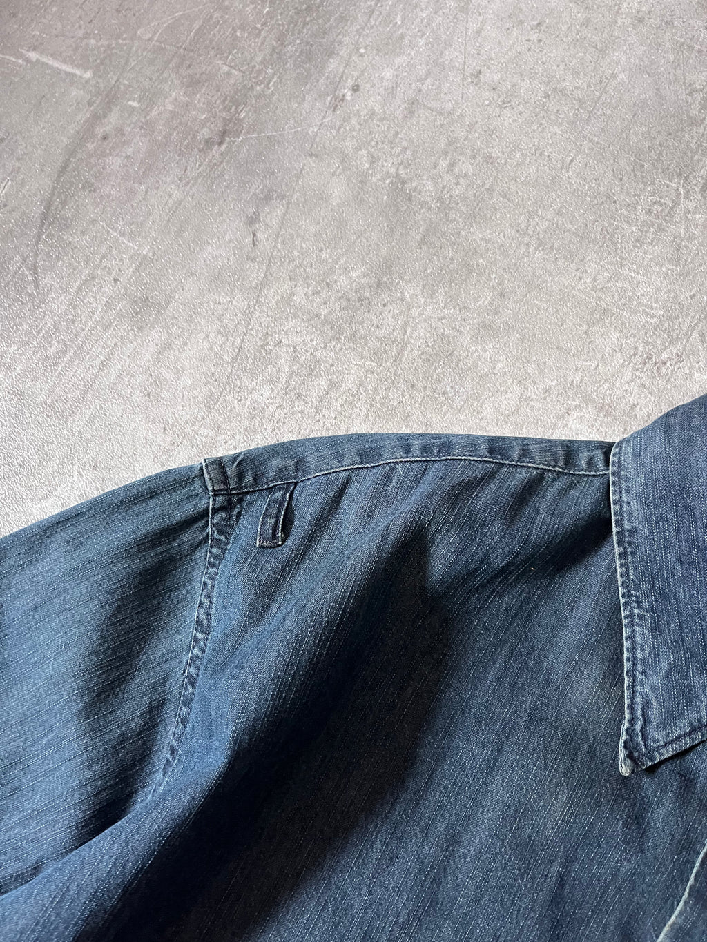 F/W 1998 Stone Island Denim Shirt Navy Men - L
