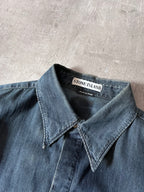 F/W 1998 Stone Island Denim Shirt Navy Men - L