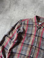 Our Legacy Checkered Flannel Shirt Grey Red - S