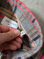 Our Legacy Checkered Flannel Shirt Grey Red - S