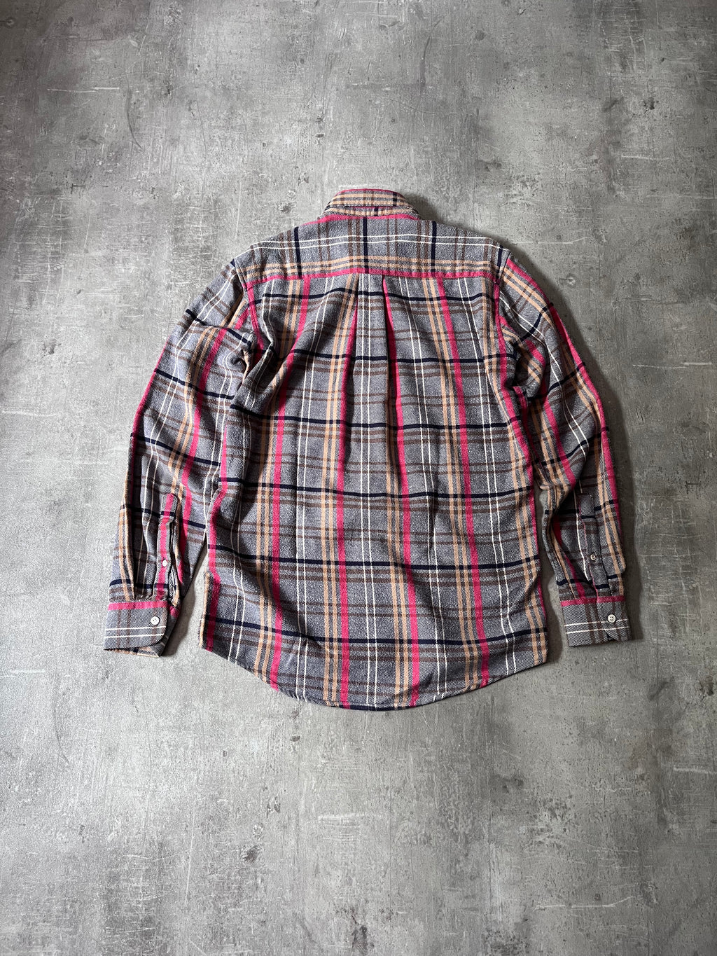 Our Legacy Checkered Flannel Shirt Grey Red - S
