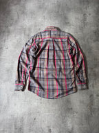 Our Legacy Checkered Flannel Shirt Grey Red - S