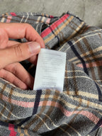 Our Legacy Checkered Flannel Shirt Grey Red - S