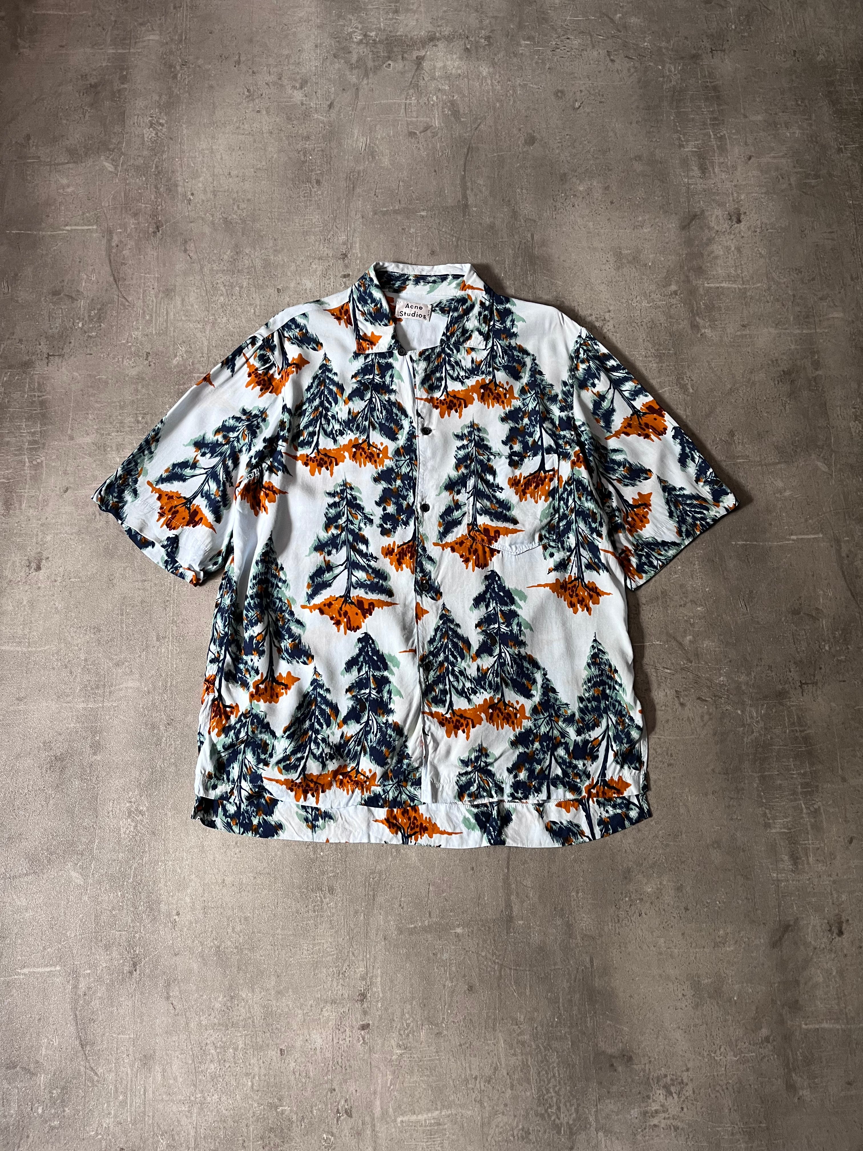 Acne Studios Simon Pine Vacation Short Sleeve Shirt Multicolor - M