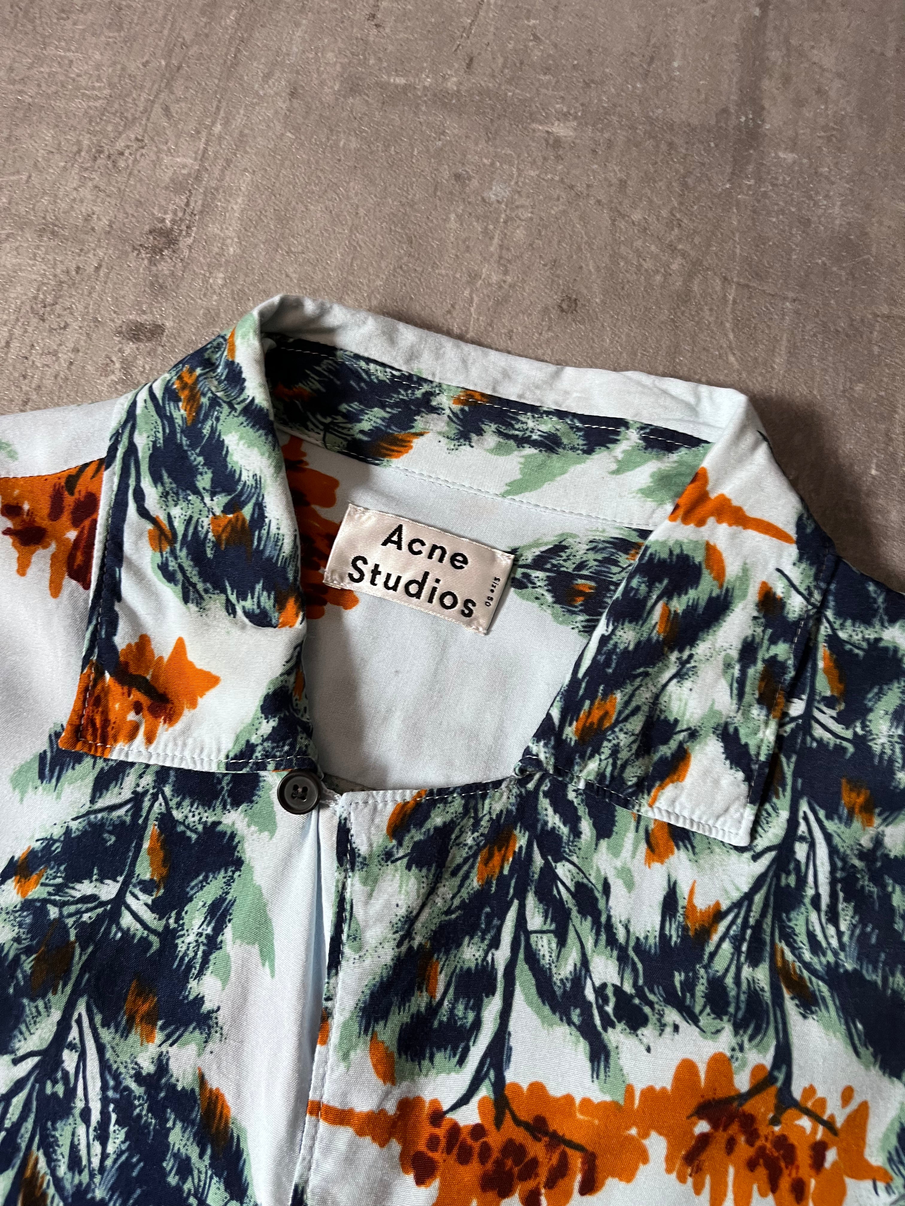 Acne Studios Simon Pine Vacation Short Sleeve Shirt Multicolor - M