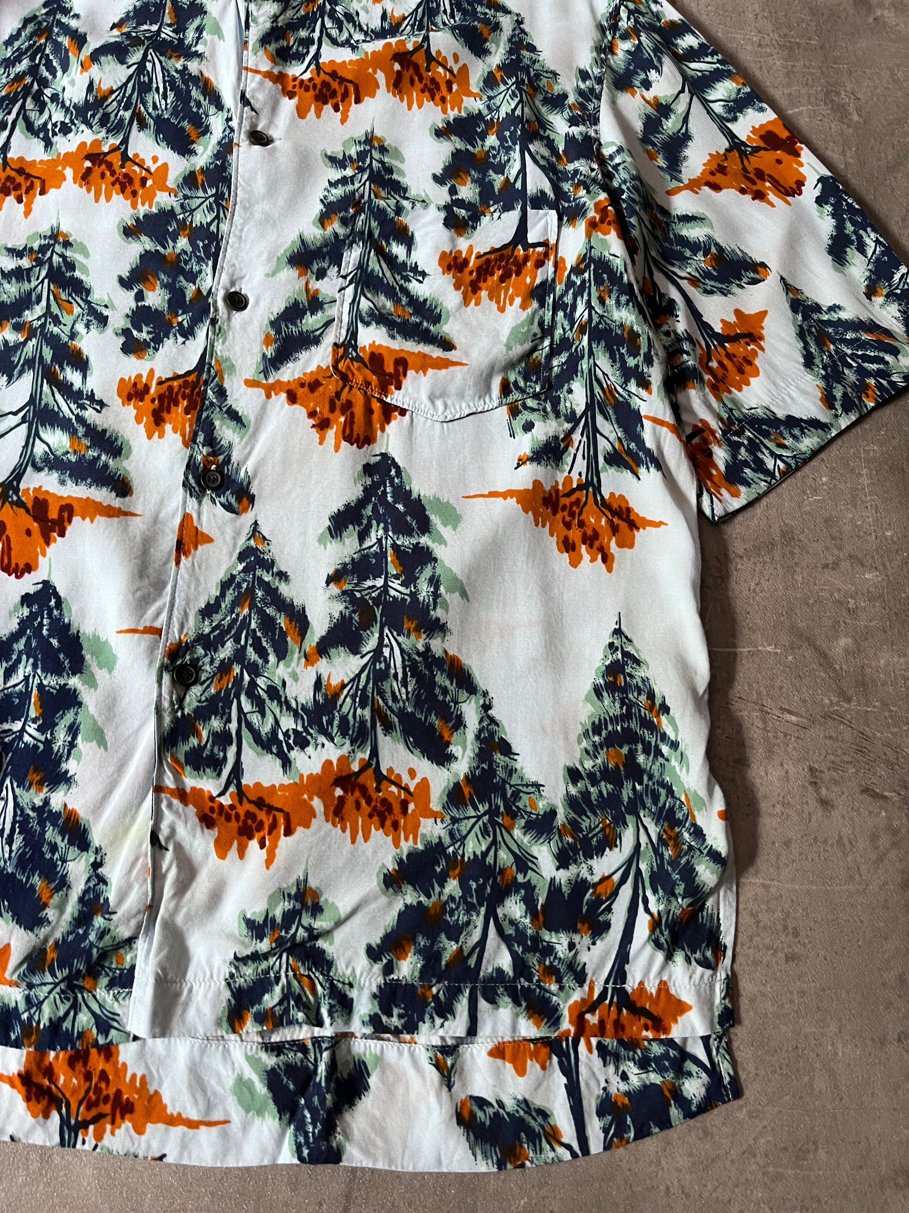 Acne Studios Simon Pine Vacation Short Sleeve Shirt Multicolor - M