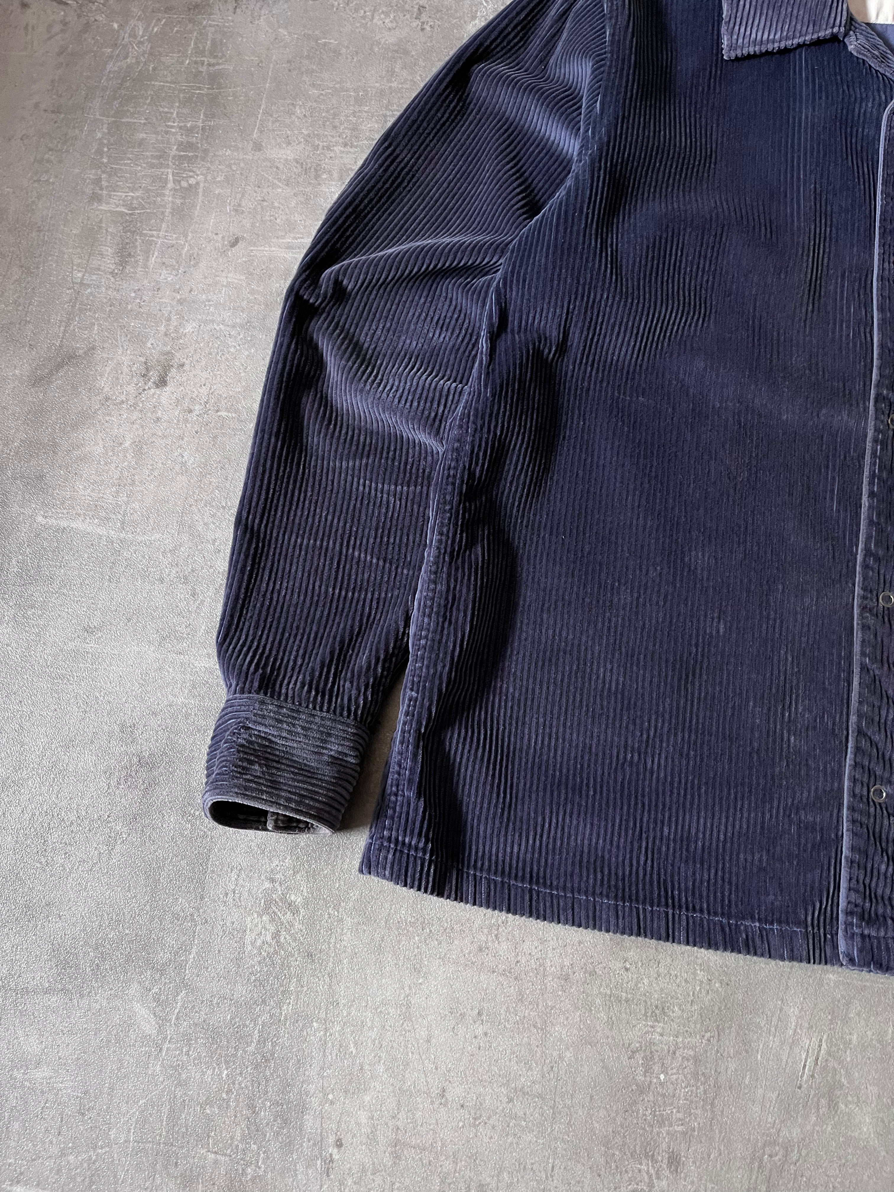 Acne Studios Corduroy Light Jacket Shirt Navy Men - M