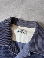 Acne Studios Corduroy Light Jacket Shirt Navy Men - M