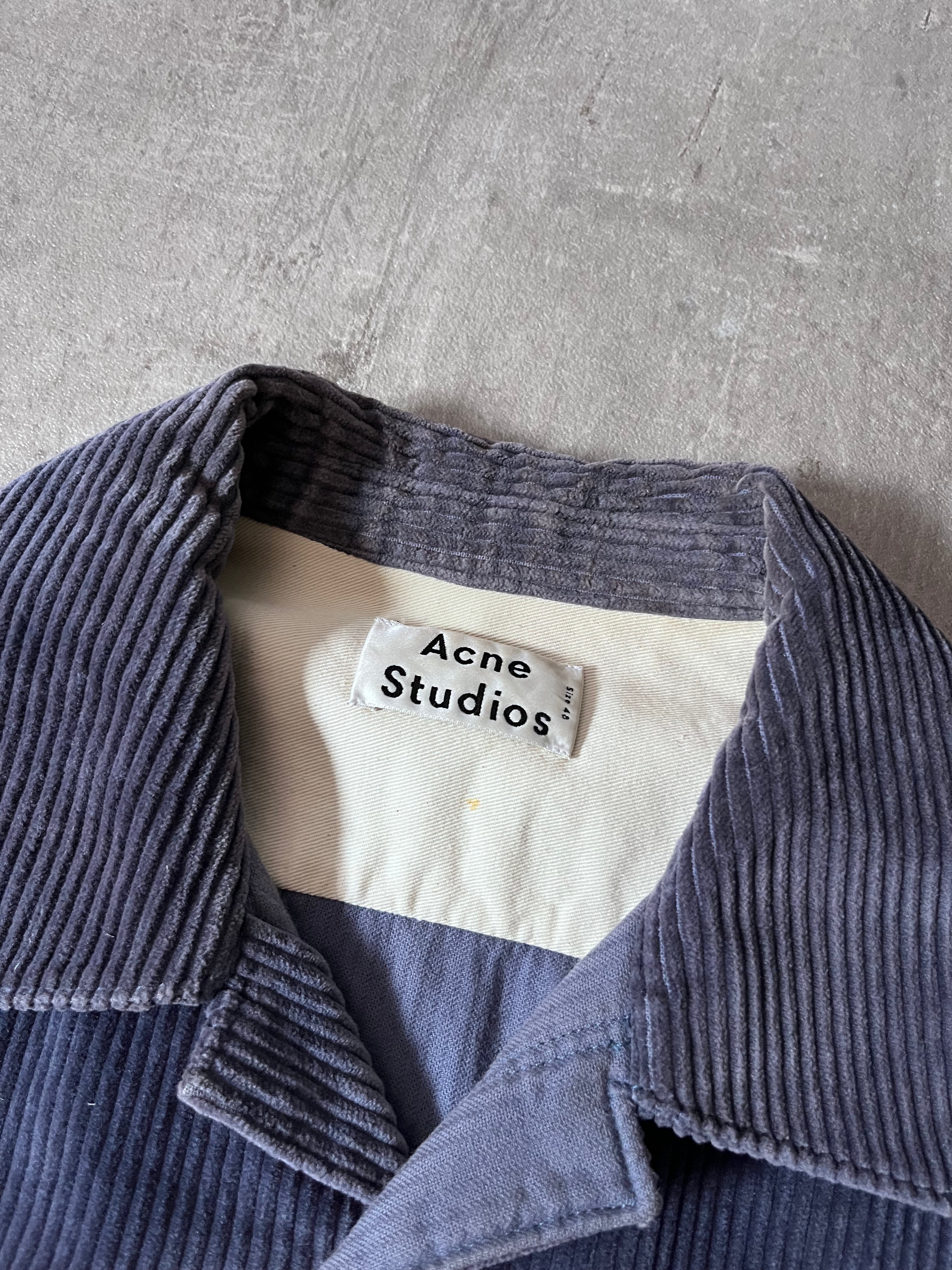 Acne Studios Corduroy Light Jacket Shirt Navy Men - M