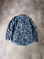 Our Legacy Floral Print Hemp Shirt Blue Men - M