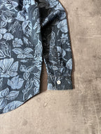 Our Legacy Floral Print Hemp Shirt Blue Men - M